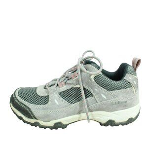 LL Bean Model 4 Gray Mesh Waterproof Insulated Trail Hiking Shoes Size 9 M